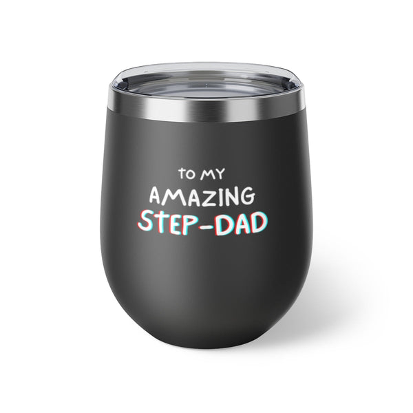 Every Father's Day, stepdads don't get the gift they deserve, but this is the day - Copper Vacuum Insulated Cup, 12oz Mug Printify 