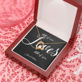 (Exclusive Offer) All Of Me Loves All Of You - Personalized Forever Love Necklace - Jewelry ShineOn Fulfillment 18k Yellow Gold Finish Luxury Box 