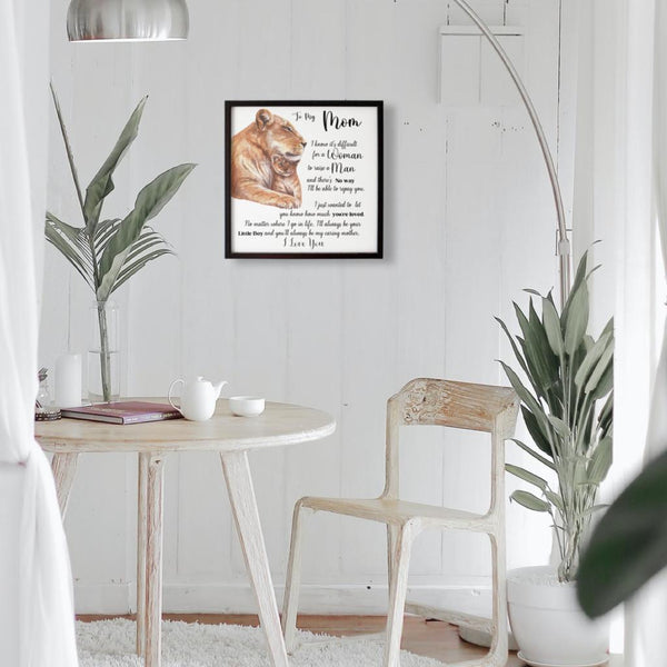 Gift for mom - Show her all your love Canvas Printify 