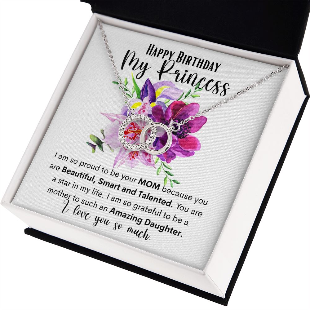 Happy Birthday My Princess - The Perfect Pair Necklace for a daughter. Jewelry ShineOn Fulfillment 