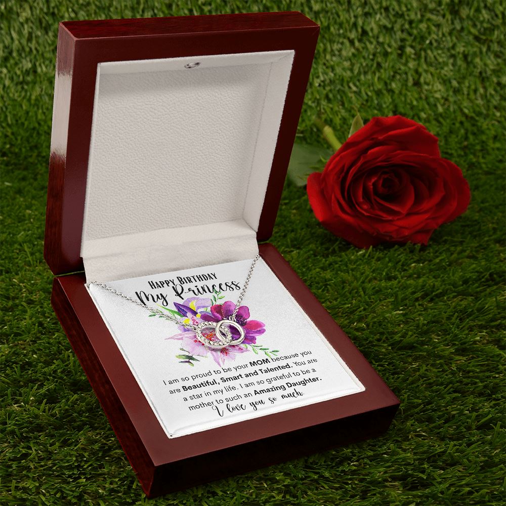 Happy Birthday My Princess - The Perfect Pair Necklace for a daughter. Jewelry ShineOn Fulfillment 