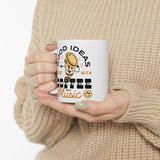 Inspiration-Fueled Coffee & Music Ceramic Mug Mug Printify 