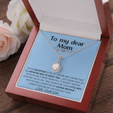 light blue- To My Dear Mom | I Can't Imagine My Life Without You | From Son to Mother Necklace Jewelry ShineOn Fulfillment 