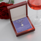 light purple - To My Dear Mom | I Can't Imagine My Life Without You | From Son to Mother Necklace Jewelry ShineOn Fulfillment 