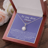 light purple - To My Dear Mom | I Can't Imagine My Life Without You | From Son to Mother Necklace Jewelry ShineOn Fulfillment 