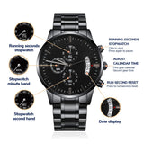 musthave an extraordinary gift for an exceptional son chronograph black watch Jewelry ShineOn Fulfillment 