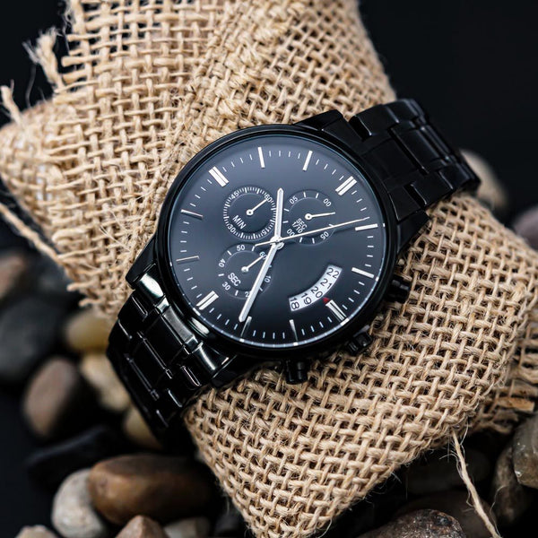 musthave an extraordinary gift for an exceptional son chronograph black watch Jewelry ShineOn Fulfillment 