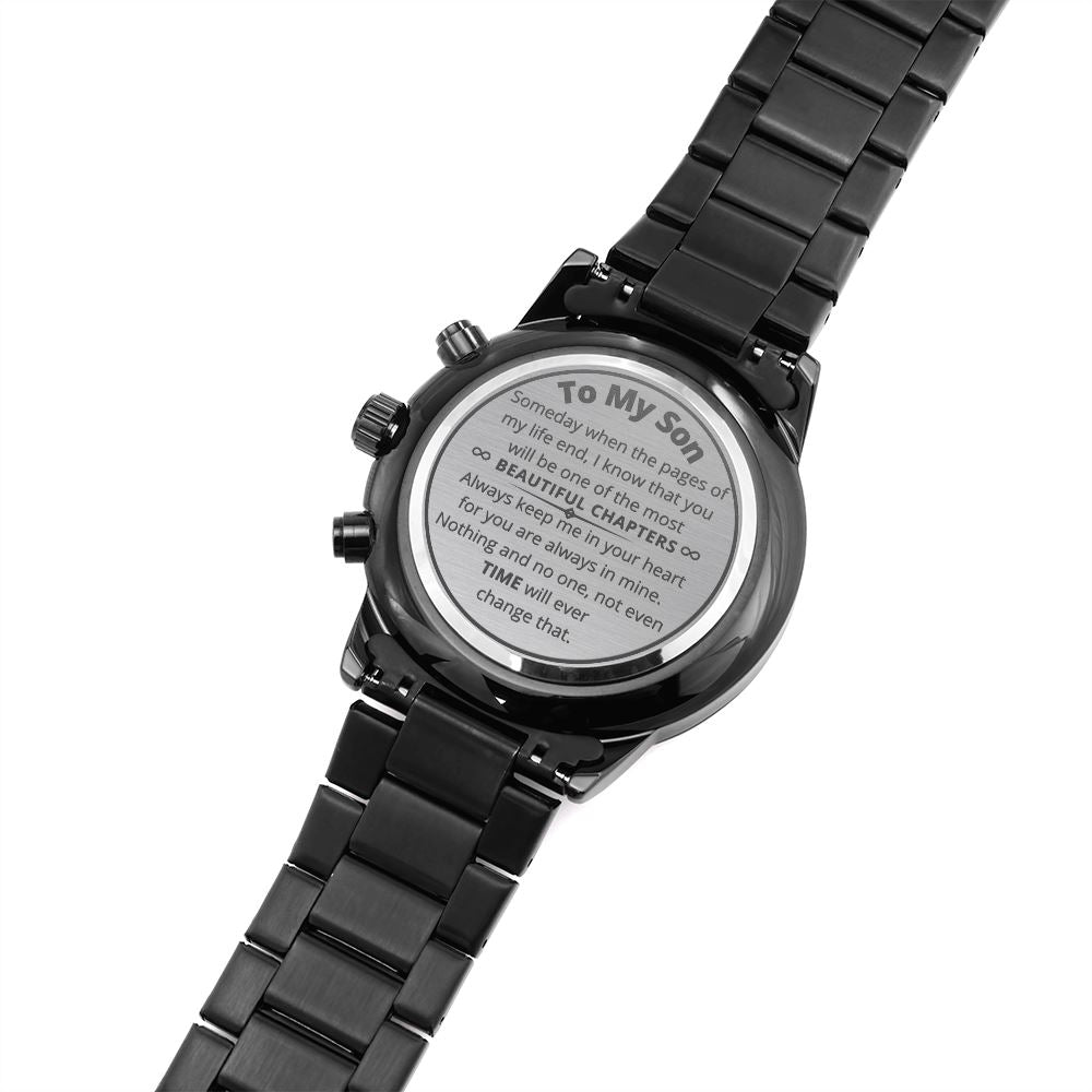 musthave an extraordinary gift for an exceptional son chronograph black watch Jewelry ShineOn Fulfillment 