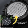 musthave an extraordinary gift for an exceptional son chronograph black watch Jewelry ShineOn Fulfillment Standard Box 