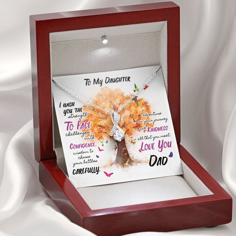 Necklace Alluring Beauty for Daughter - Love Dad Jewelry ShineOn Fulfillment 