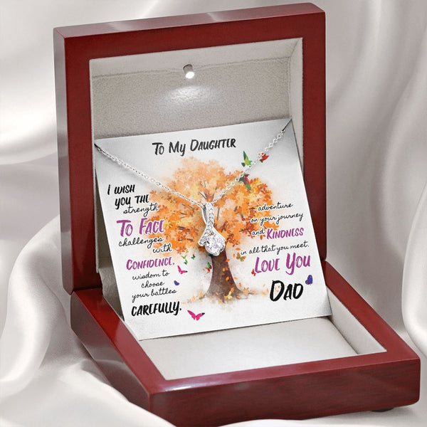 Necklace Alluring Beauty for Daughter - Love Dad Jewelry ShineOn Fulfillment 