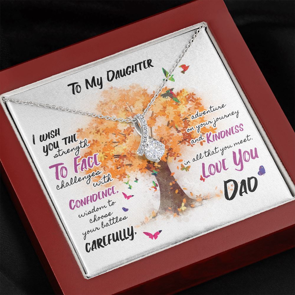 Necklace Alluring Beauty for Daughter - Love Dad Jewelry ShineOn Fulfillment 