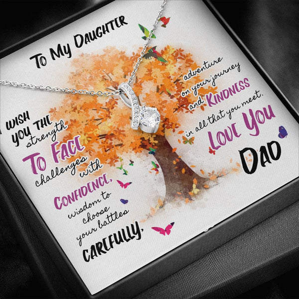Necklace Alluring Beauty for Daughter - Love Dad Jewelry ShineOn Fulfillment 