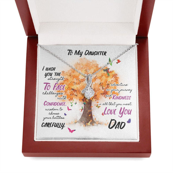 Necklace Alluring Beauty for Daughter - Love Dad Jewelry ShineOn Fulfillment 