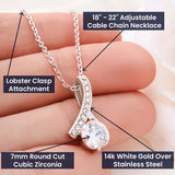 Necklace Alluring Beauty for Daughter - Love Dad Jewelry ShineOn Fulfillment 