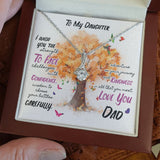 Necklace Alluring Beauty for Daughter - Love Dad Jewelry ShineOn Fulfillment Mahogany Style Luxury Box 
