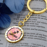 Sagittarius: Optimistic, enthusiastic, adventurous, honest, independent - Graphic Circle Keychain Jewelry ShineOn Fulfillment 