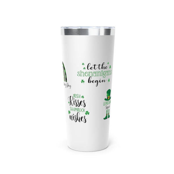 St Patrick's day - Copper Vacuum Insulated Tumbler, 22oz Mug Printify 