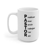 Taza de regalo para Pastor: Pastor: predicar... 15oz Ceramic Mug 15oz Mug Printify 15oz 