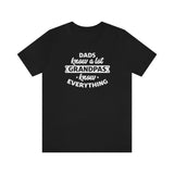 The best t-shirt for the coolest grandfather in the world' - Unisex Jersey Short Sleeve Tee T-Shirt Printify Solid Black Blend S 