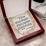 The Forever Linked Necklace for Mom Jewelry ShineOn Fulfillment 14K Yellow Gold Finish 