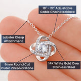 The Love Knot Necklace for Daughter - Love Dad Jewelry ShineOn Fulfillment 