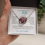 To m y beautiful Wife - Interlocking hearts Necklace Jewelry ShineOn Fulfillment Two Toned Box 