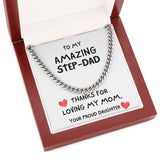 To my Amazing Step-DAD - Cuban Link Chain Necklace Jewelry ShineOn Fulfillment 