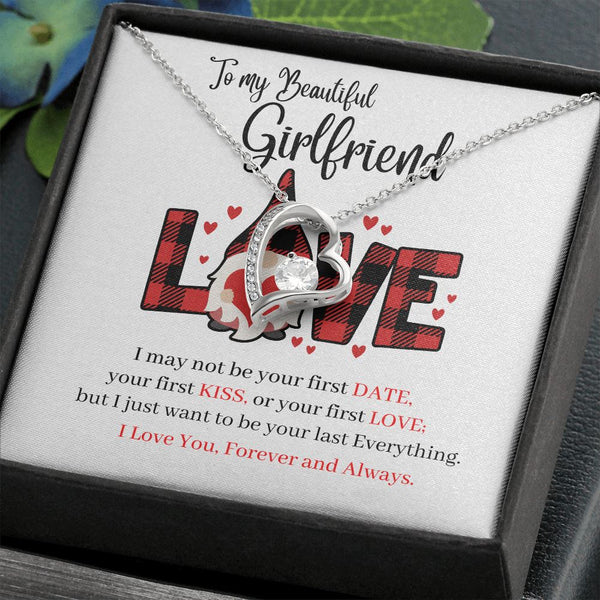 To my Beautiful Girlfriend - Forever Love Necklace Jewelry ShineOn Fulfillment 