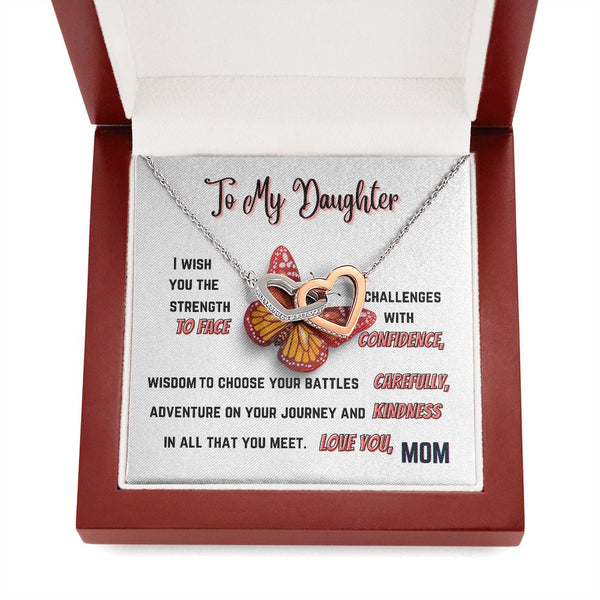 To my Daughter - I wish you the strength... - Interlocked Necklace Jewelry ShineOn Fulfillment 