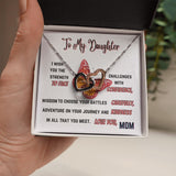 To my Daughter - I wish you the strength... - Interlocked Necklace Jewelry ShineOn Fulfillment Standard Box 