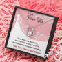 To my future Wife - I Love you Forever - Forever Love Necklace Jewelry ShineOn Fulfillment 14k White Gold Finish Standard Box 