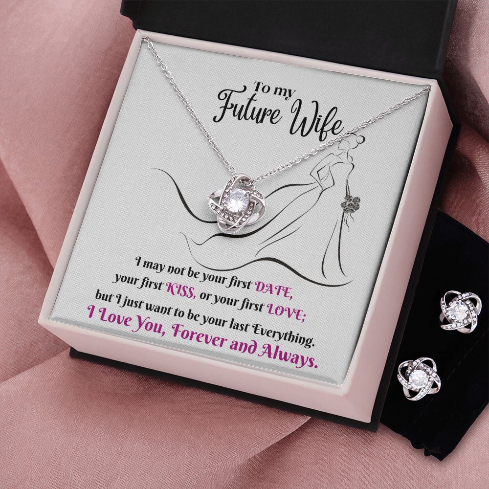 To my Future Wife - Love Knot Earring & Necklace Set! Jewelry ShineOn Fulfillment 