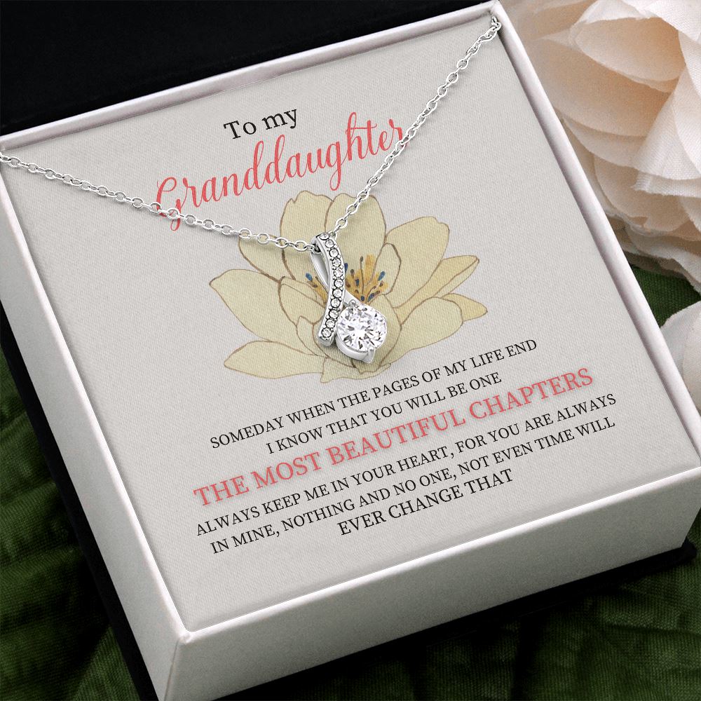 To my Granddaughter - ALLURING BEAUTY necklace gift! Jewelry ShineOn Fulfillment Two Toned Box 