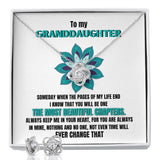 To my Granddaughter - Someday when the pages of my life end - Love Knot Earring & Necklace Set! Jewelry ShineOn Fulfillment 