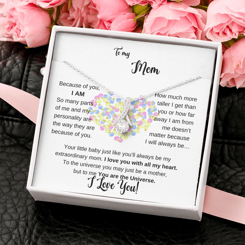 To my Mom - Because of you I AM - ALLURING BEAUTY Jewelry ShineOn Fulfillment 