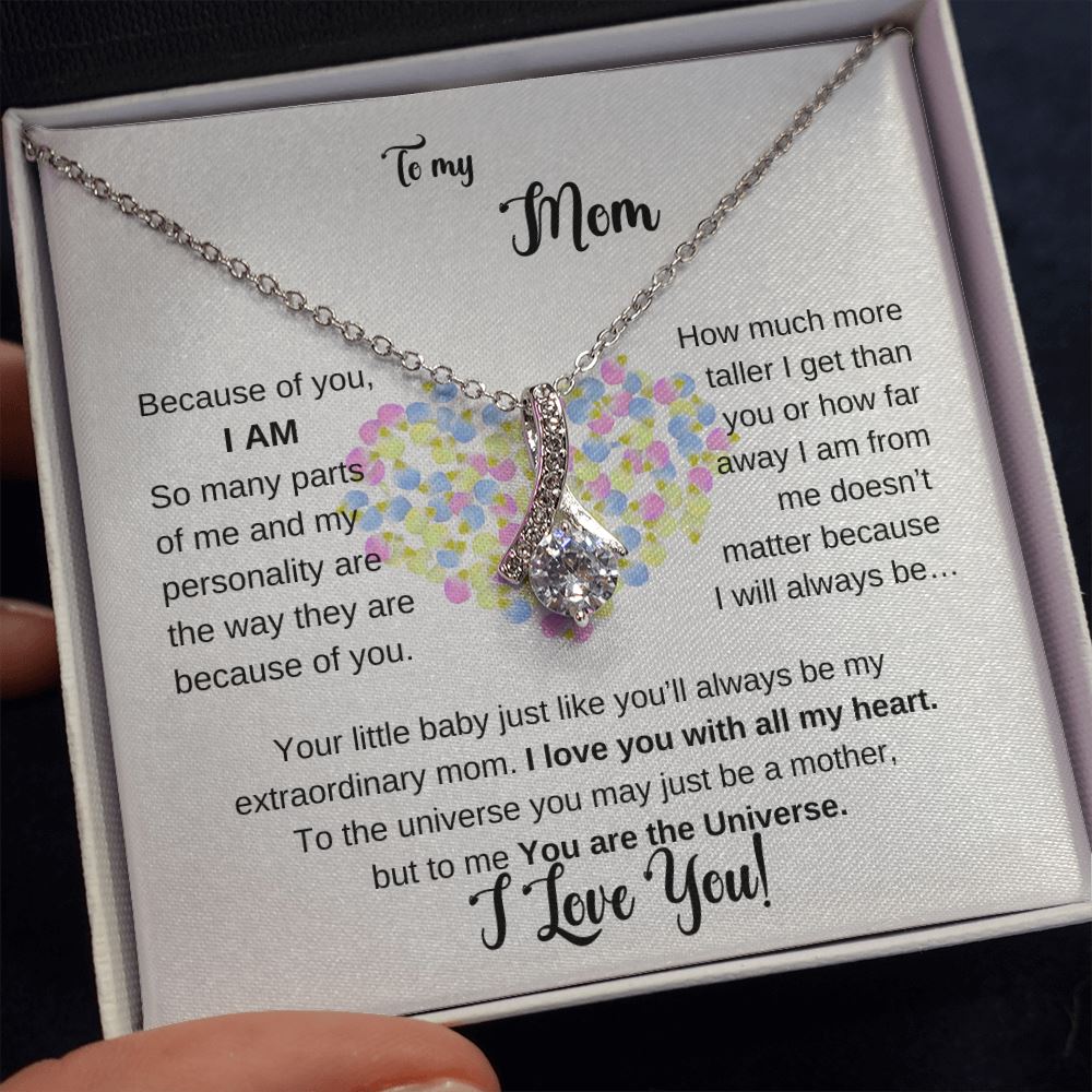 To my Mom - Because of you I AM - ALLURING BEAUTY Jewelry ShineOn Fulfillment 