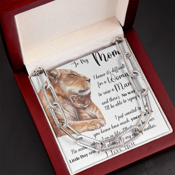 To my Mom - Forever Linked Necklace from Son Jewelry ShineOn Fulfillment 14K White Gold Finish 
