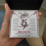To my Mom - Love your Daughter - Forever Love Necklace Jewelry ShineOn Fulfillment 