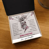 To my Mom - Love your Daughter - Forever Love Necklace Jewelry ShineOn Fulfillment 