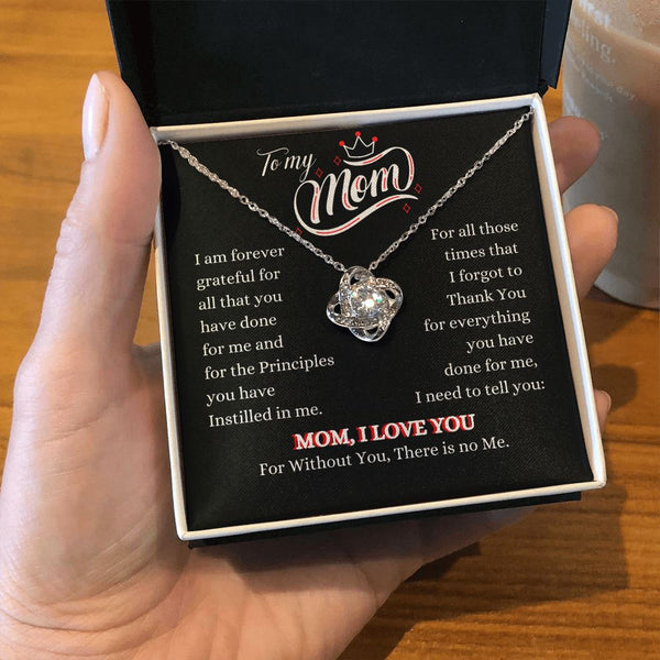 To my Mom - Mom I Love you - The Love Knot Necklace Jewelry ShineOn Fulfillment 