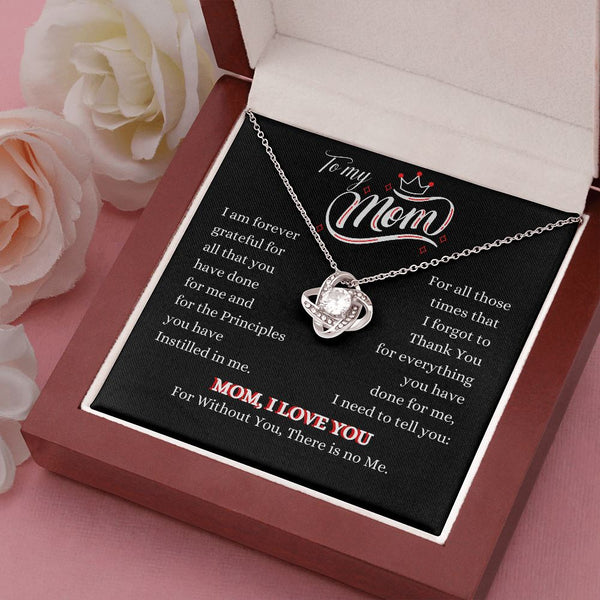 To my Mom - Mom I Love you - The Love Knot Necklace Jewelry ShineOn Fulfillment 