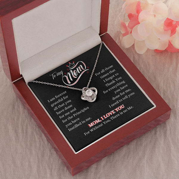 To my Mom - Mom I Love you - The Love Knot Necklace Jewelry ShineOn Fulfillment 