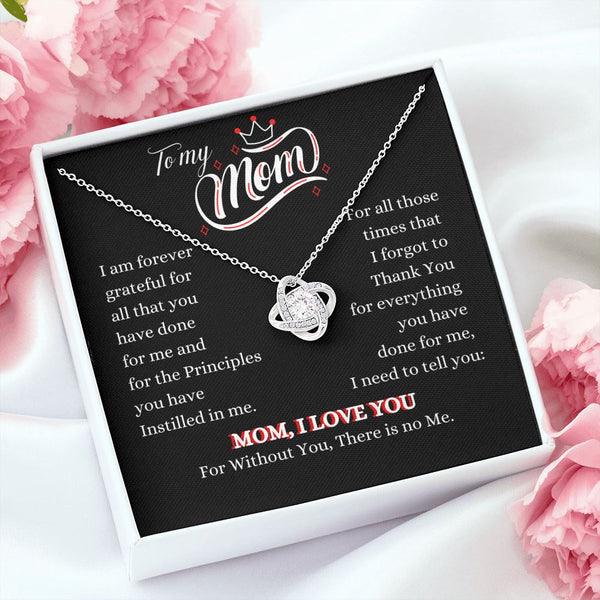 To my Mom - Mom I Love you - The Love Knot Necklace Jewelry ShineOn Fulfillment 