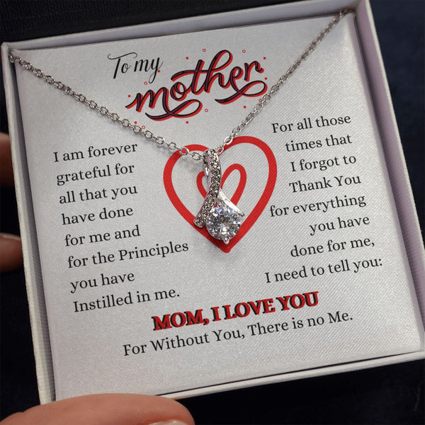 To my Mother - Mom I Love you - Alluring Beauty Necklace Jewelry ShineOn Fulfillment 