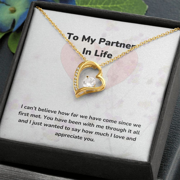 To My Partner In Life - Forever Love Necklace - Jewelry ShineOn Fulfillment 