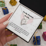 To My Partner In Life - Forever Love Necklace - Jewelry ShineOn Fulfillment 