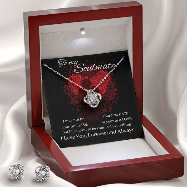 To my Soulmate - Love Knot Earring & Necklace Set! Jewelry ShineOn Fulfillment 