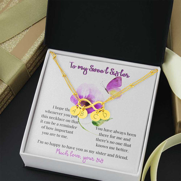 To my Sweet Sister - Infinity Bracelet gift! Jewelry ShineOn Fulfillment 