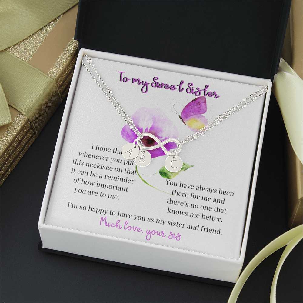 To my Sweet Sister - Infinity Bracelet gift! Jewelry ShineOn Fulfillment 